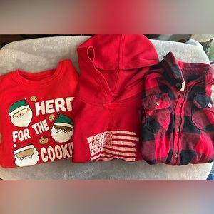 Boys 3pc shirt bundle-pre-owned size 7